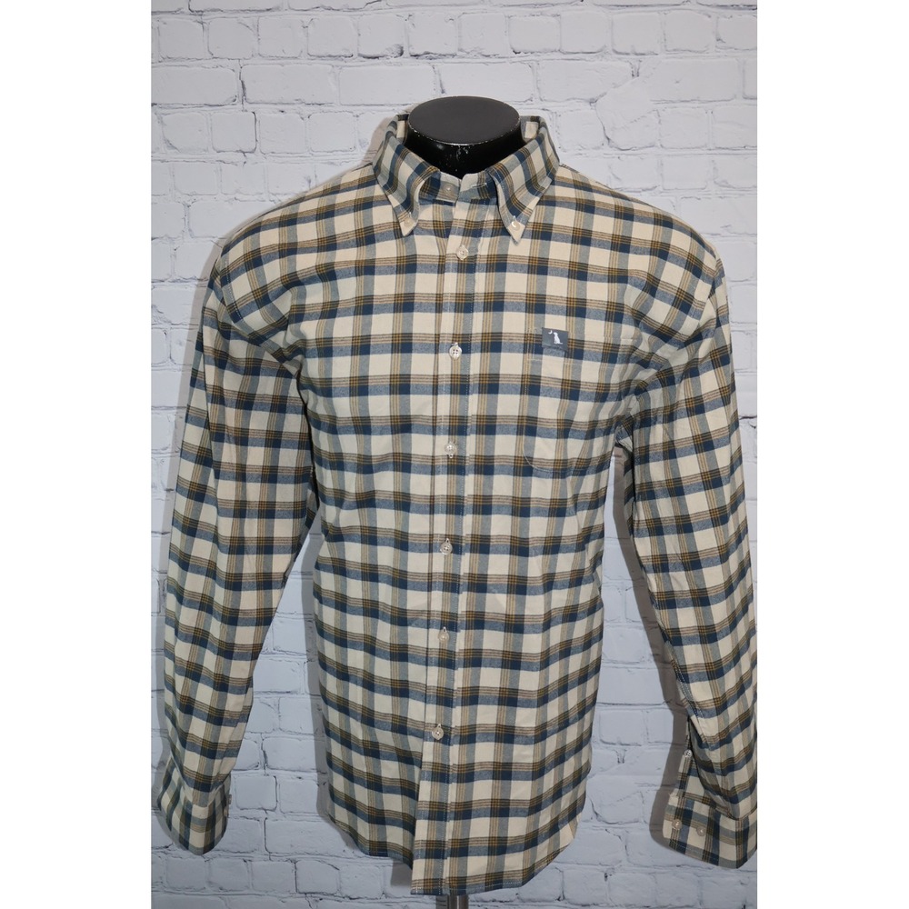 Local Boy Outfitters Button Down Flannel Mens XL Blue Plaid Long Sleeve Pocket